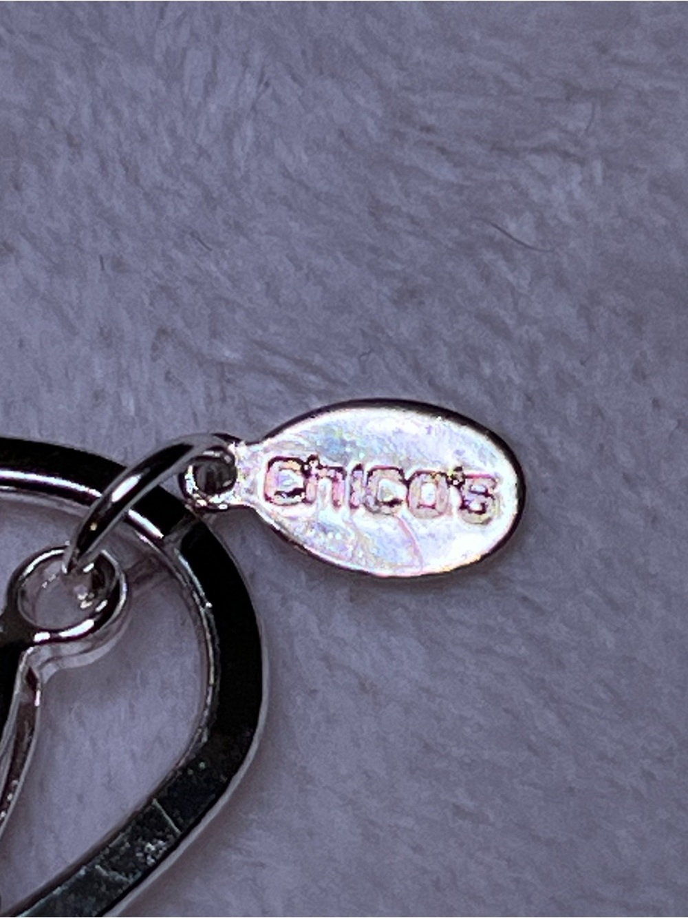 Chico’s Silver Tone Large Link Chain Necklace - Picture 5 of 5